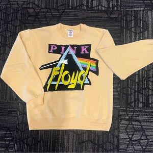 Pink Floyd Graphic Men's Sweater - Cream